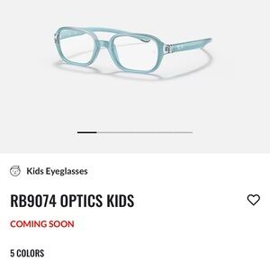 Ray-Ban Kids RB9074 Size 0-3 Eyeglasses - Polished Blue *NWT* / *NIB* sold out